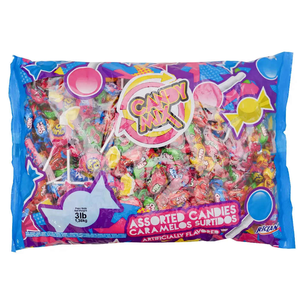 Assorted Candies Artificially Flavored Riclan 3lb