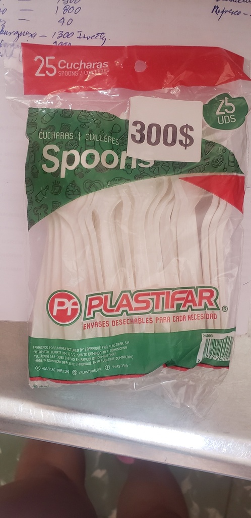 Cucharas plasticas